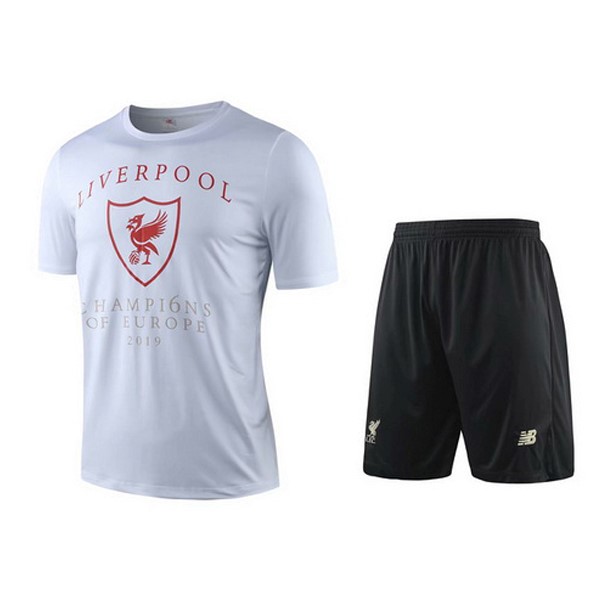 Entrenamiento Liverpool Conjunto Completo 2019-2020 Blanco Negro Rojo